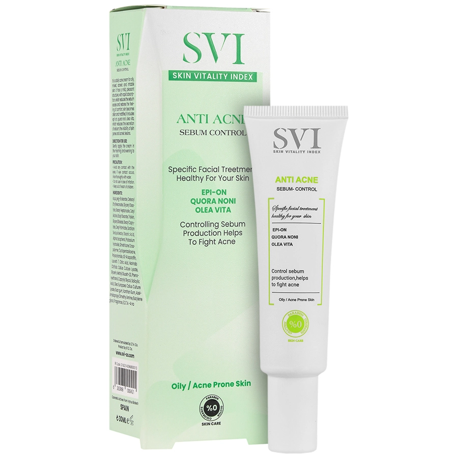 کرم آنتی آکنه اس وی آی پوست های چرب و جوش دار 30ml