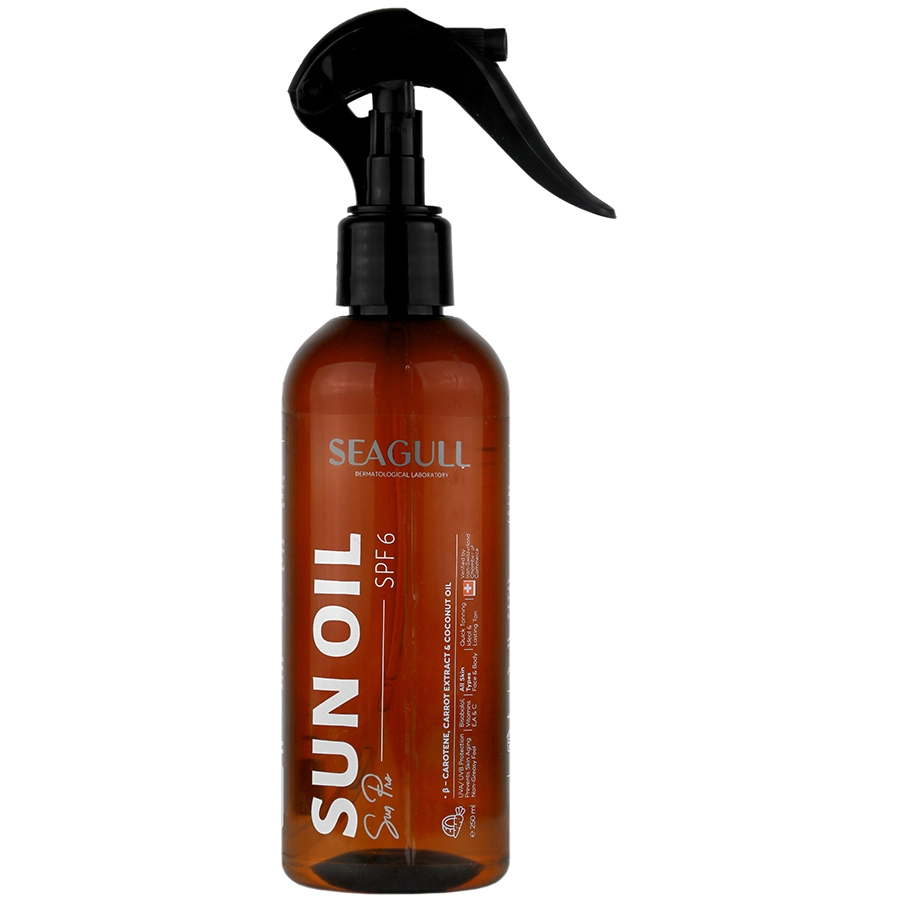 روغن برنزه کننده و ویتامینه SPF6 سی گل