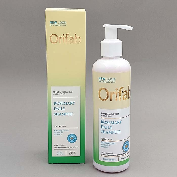 شامپو رزماری اوری فاب Orifab مناسب موی خشک حجم 250 میل