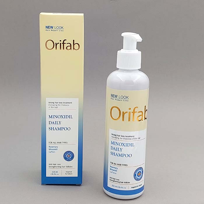 شامپو ماینوکسیدیل اوری فاب Orifab مناسب انواع مو حجم 250 میل
