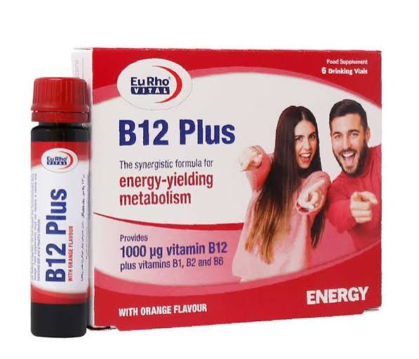 ویال خوراکی ویتامین B12 پلاس یوروویتال 6 عددی