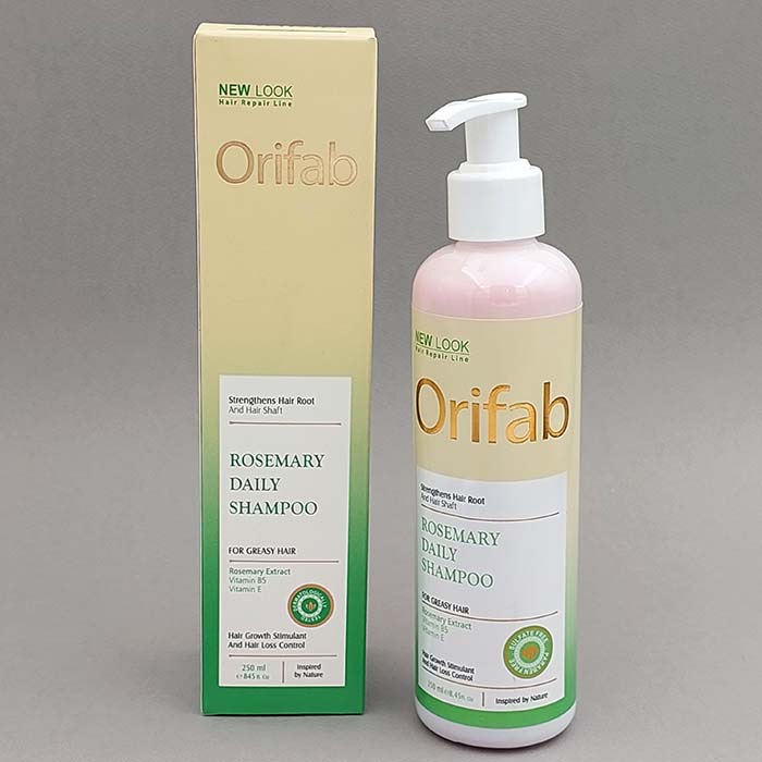 شامپو رزماری اوری فاب Orifab مناسب موی چرب حجم 250 میل